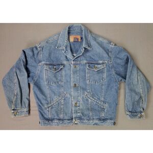 Vintage Calvin Klein Mens Denim Jean Trucker Jacket‎ Sz XL